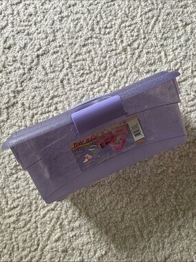 Homz Sparkle Lavender Tote n' Go  Storage Box